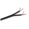 Hilec MEP/ASY - Câble méplat 2x4mm asymétrique noir bobine 100m