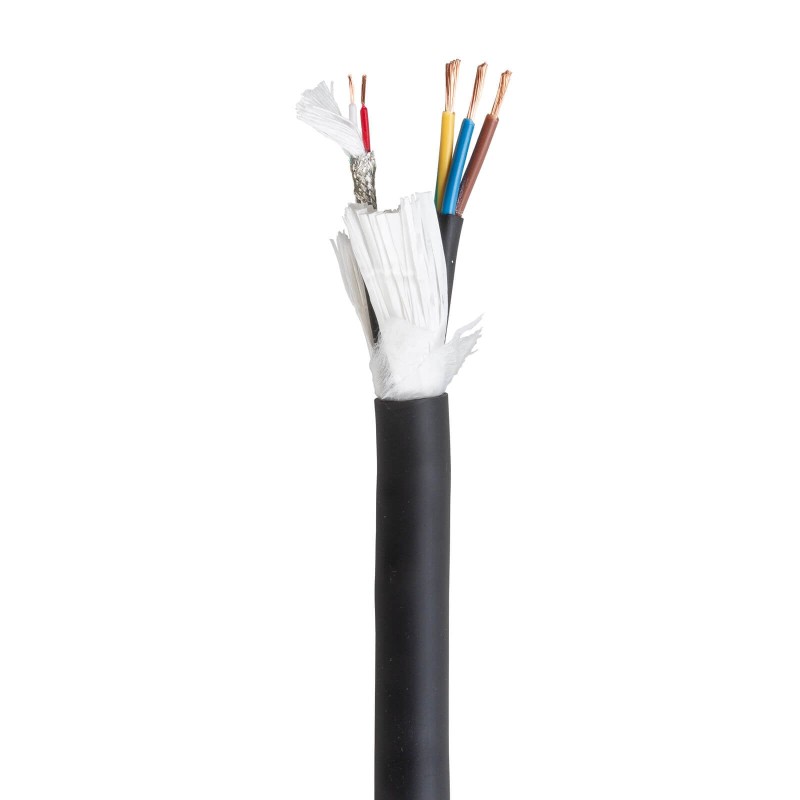 Hilec HYBCAB-315-50M - Câble DMX + POWER 3x1,5 mm² - Bobine de 50m - N