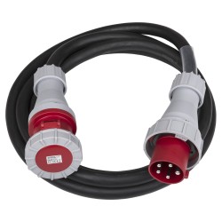 Hilec CEE-CABLE-63A-5G16-5M - Câble de rallonge CEE à 5 pôles, 5G16, l