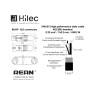 Hilec CDMXPRO/2b - Cordon DMX 4.5mm XLR M/XLR F-REAN noires - 2m