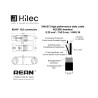 Hilec CDMXPRO/10b - Cordon DMX 4.5mm XLR M/XLR F-REAN noires - 10m