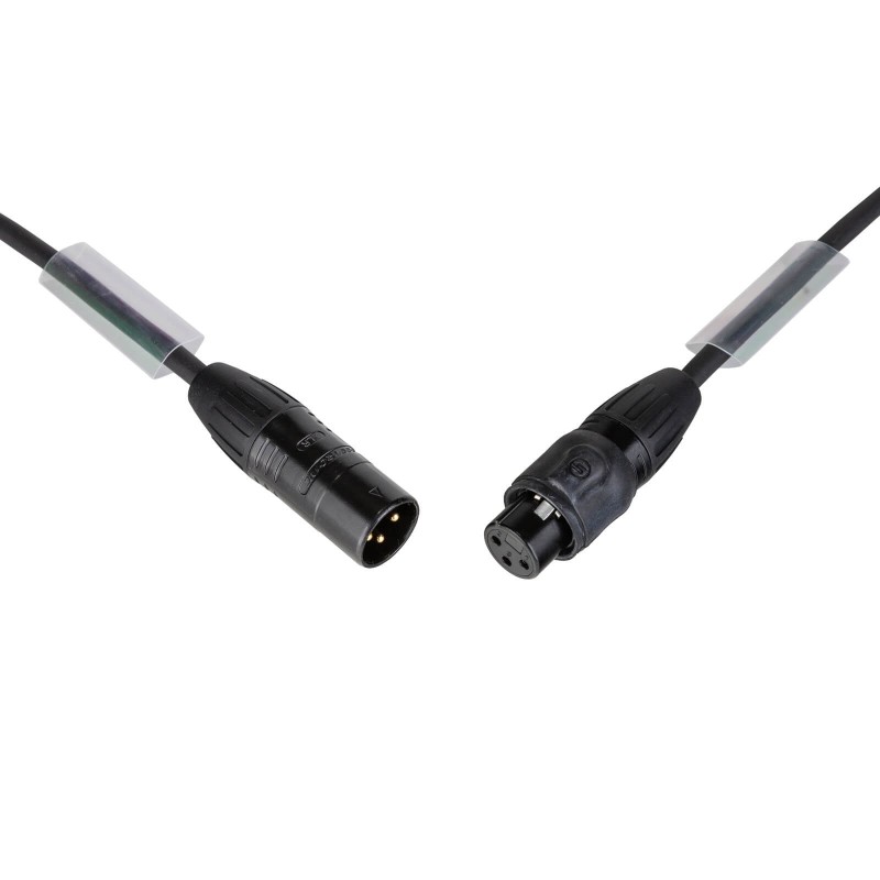 Hilec DMX-3PMF-3M - EURO PRO-SERIES : Câble DMX/AES assemblé avec conn