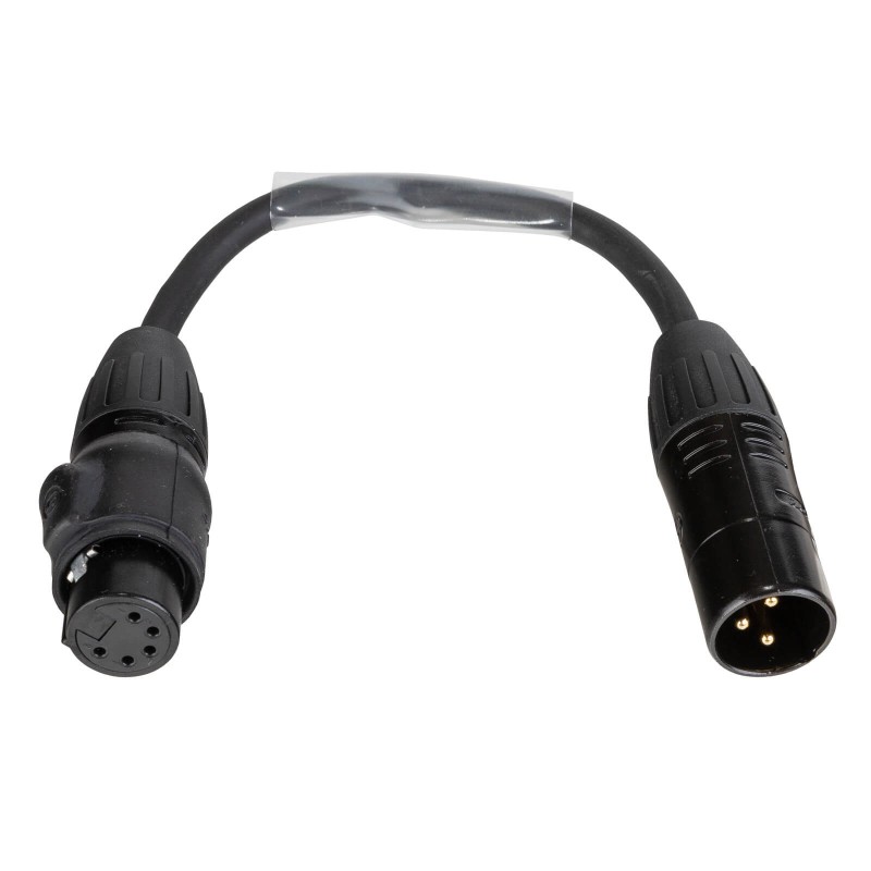 Hilec DMX-3PM-5PF-0.15M - EURO PRO-SERIES : Câble adaptateur DMX 3 bro