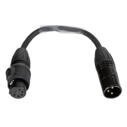 Hilec DMX-3PM-5PF-0.15M - EURO PRO-SERIES : Câble adaptateur DMX 3 bro