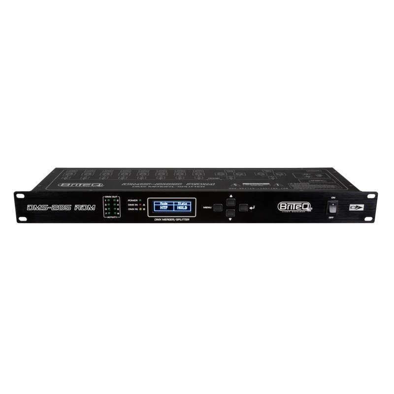 Briteq DMS-285 RDM - Merger + splitter + Booster DMX avec support RDM,