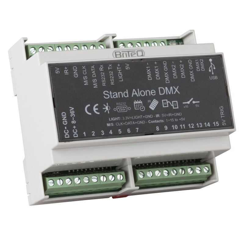 Briteq LD-1024DIN - 1024 Channel DMX interface that can be easily moun
