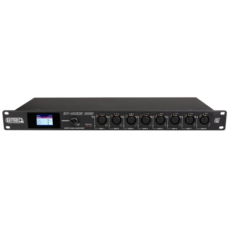 Briteq BT-NODE 285 - Node ArtNet et sACN haut débit doté de 8 ports DM