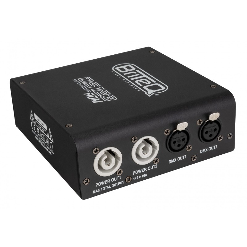 Briteq DS123-RDM - Splitter DMX compatible RDM : répartit l'alimentati