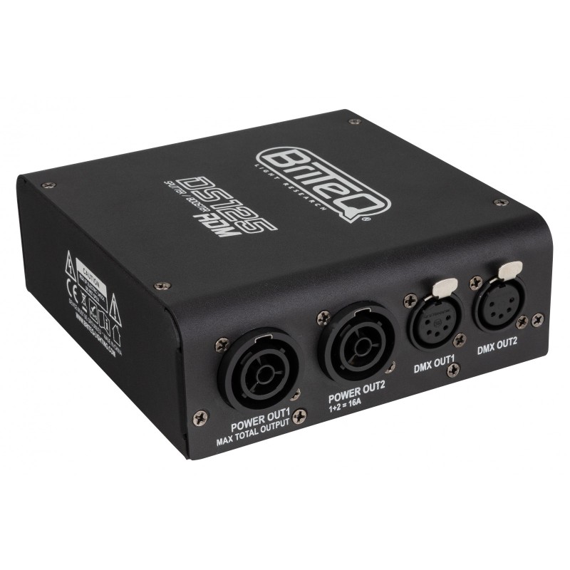 Briteq DS125-RDM - Splitter DMX compatible RDM : répartit l'alimentati