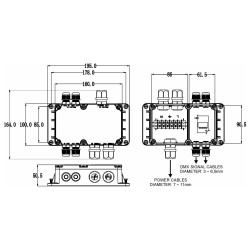 Briteq LDP-JUNCTION IP68 - Boîte de connexion étanche pour la série LD