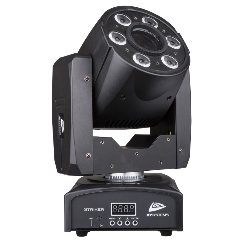 JB Systems STRIKER - Une lyre à LED spot (10°-30W-blanc) et wash (6 x 