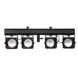 JB Systems COB-4BAR - Powered 4bar: 4xCOB RGB 36W + IR + incl. case