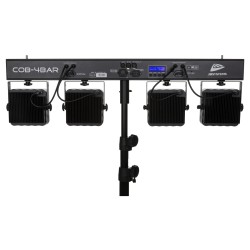 JB Systems COB-4BAR - Powered 4bar: 4xCOB RGB 36W + IR + incl. case
