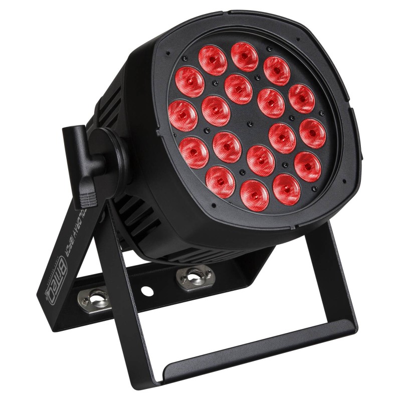 Briteq BT-COLORAY 18FCR - Projecteur d'extérieur avec leds RVBB 18x8W,