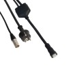 Contest VC-ADAPT - Cordon adapt 1x Shuko+XLR IN - 1x Hybrid OUT IP67