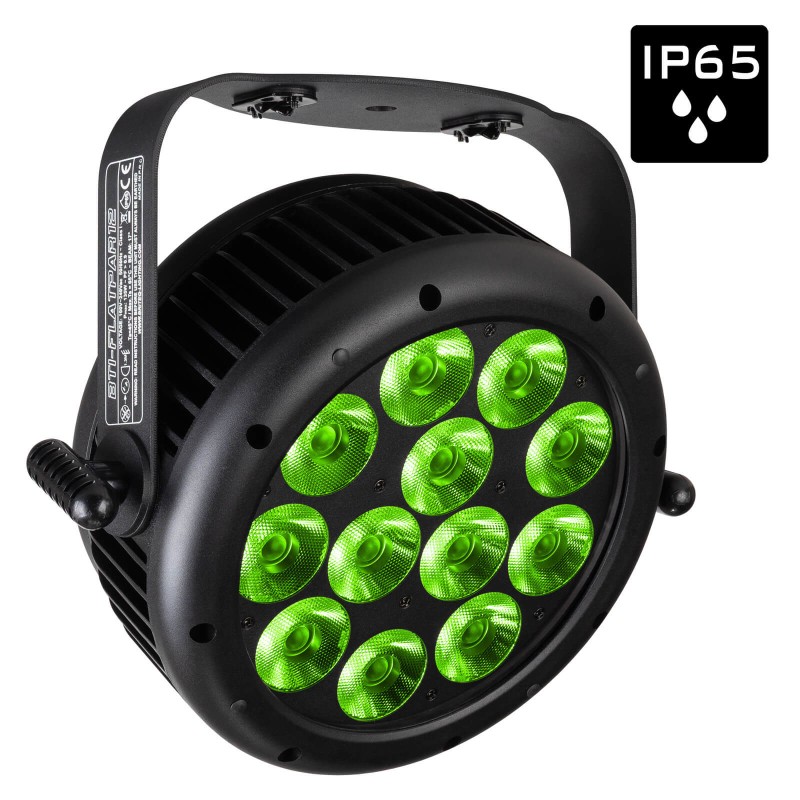 Briteq BTI-FLATPAR12 - Projecteur IP65 robuste et plat, équipé de 12 L