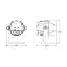 Contest VPAR-40DW - Projecteur Architechtural 1xLED DW 2900-5800K 40W 