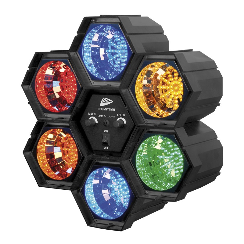 JB Systems LED SIXLIGHT - Chenillard 6 canaux avec micro incorporé