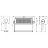 Briteq BT-MAGICFLASH RGB - Stroboscope couleur LED avec 3 segments con