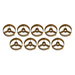 Briteq BT-NONABEAM set 9 louvers GOLD - Set of 9 gold louvers for the 