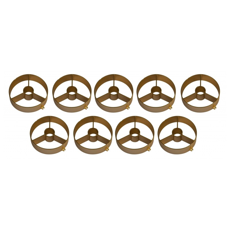 Briteq BT-NONABEAM set 9 louvers GOLD - Set of 9 gold louvers for the 