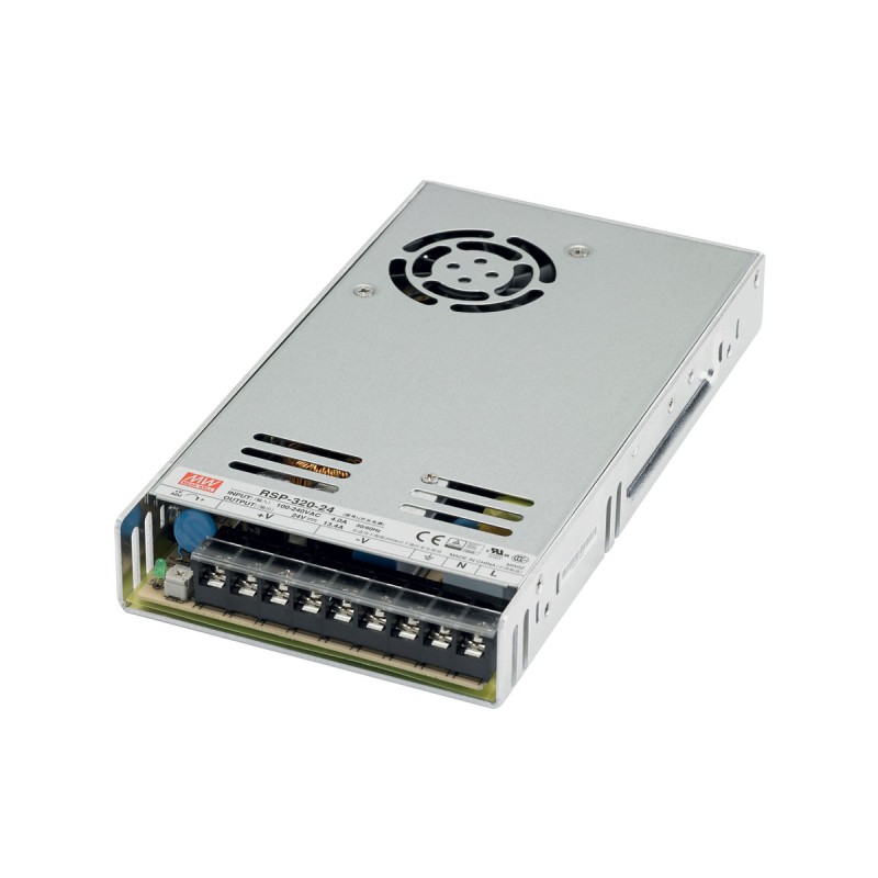 Mean Well RSP-320-24 - Alim. 24VDC 320W max - IP20 - 3 sorties MW