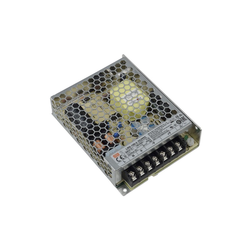 Mean Well LRS-100-5 - Alimentation 5VDC 100W max - IP20 - 1sortie - MW