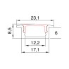 Contest TAPEprofil-A -8.5x23 mm - Profilé aluminium à encastrer 8.5x23