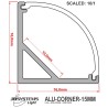 JB Systems ALU-CORNER-15MM (2M) - Profil cornière