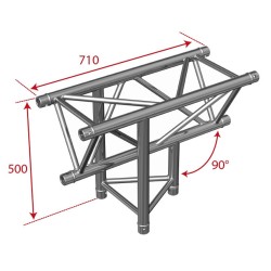 ConteStage AG29-035 - Té vertical 290mm 3 directions sommet bas