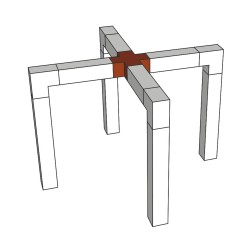 ConteStage AG29-041 - Croix 290mm 4 directions