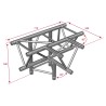 ConteStage AG29-042 - Té 290mm 4 directions sommet bas