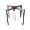 ConteStage AG29-053 - Croix 290mm 4 directions plus pied