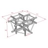 ConteStage AG29-053 - Croix 290mm 4 directions plus pied