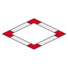 ConteStage AGDUO29-02 - Angle échelle 2 directions 90° plat