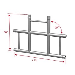 ConteStage AGDUO29-03 - Angle échelle 3 directions 90° plat
