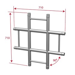 ConteStage AGDUO29-05 - Angle échelle 4 directions 90° plat