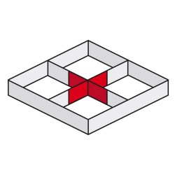 ConteStage AGDUO29-06 - Angle échelle 4 directions 90° droit