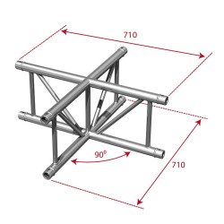 ConteStage AGDUO29-06 - Angle échelle 4 directions 90° droit