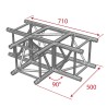 ConteStage AGQUA-05 - Angle Quatro 3 directions 90°