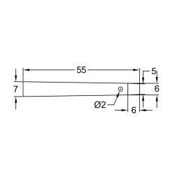 ConteStage DECO22-CLAV - Clavette pour manchon conique série Déco