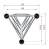 ConteStage DECO22T-PT50 - Structure alu triangulaire 220mm longueur50c