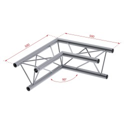 ConteStage DECO22T-AG01 - Angle alu triangulaire 220mm 2 directions 90