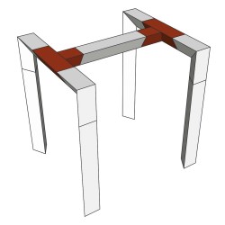 ConteStage DECO22T-AG04 - Angle alu triang 220mm 3 directions plat 90°