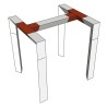 ConteStage DECO22T-AG04 - Angle alu triang 220mm 3 directions plat 90°