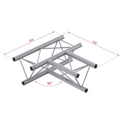 ConteStage DECO22T-AG04 - Angle alu triang 220mm 3 directions plat 90°