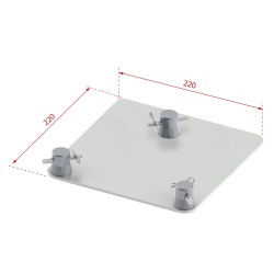 ConteStage DECO22T-EM-B1 - Embase pour série DECOtrio avec fixations