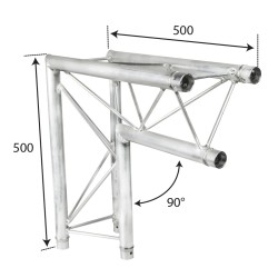 ConteStage DECO22T-AG05 - Angle tri 220mm 2 direct. 90°vertical