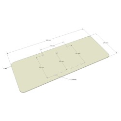 ConteStage DECO22-EMB2 - Embase rect. pour arche Deco pour tube de 35