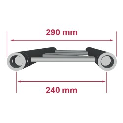 ConteStage DUO29-071 - Echelle aluminium 290mm longueur 71cm